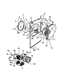 03 - Front Panel, Door parts for Frigidaire Dryer DE650EDV1 from AppliancePartsPros.com
