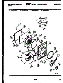 03 - Door Parts parts for Frigidaire Dryer DE650KDW1 from AppliancePartsPros.com