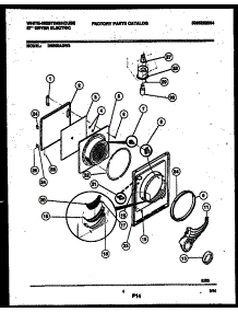 03 - Door Parts parts for Frigidaire Dryer DE600ADW3 from AppliancePartsPros.com
