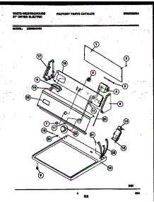 04 - Console And Control Parts parts for Frigidaire Dryer DE600ADW3 from AppliancePartsPros.com
