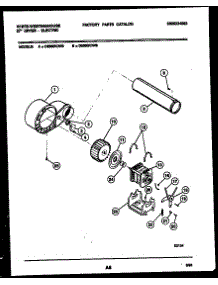 05 - Blower And Drive Parts parts for Frigidaire Dryer DE800KDD6 from AppliancePartsPros.com