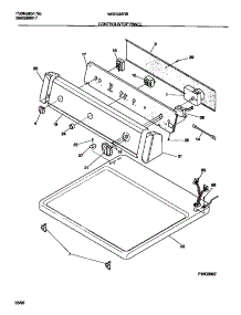04 - Controls / Top Panel parts for Frigidaire Dryer WDE546RBS0 from AppliancePartsPros.com