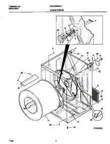 02 - P12v0036 Dry Cab,Heater parts for Frigidaire Dryer WDG336RES1 from AppliancePartsPros.com