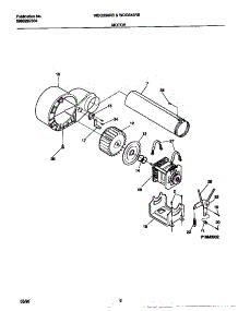 05 - Motor parts for Frigidaire Dryer WDG546RBW2 from AppliancePartsPros.com
