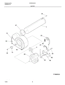 09 - Motor parts for White Westinghouse Dryer WGR242AS4 from AppliancePartsPros.com