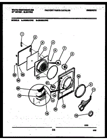 03 - Door Parts parts for Frigidaire Dryer DE400ADW2 from AppliancePartsPros.com