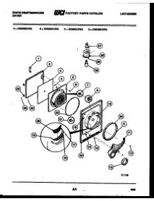 03 - Door Parts parts for Frigidaire Dryer DE640KDD2 from AppliancePartsPros.com