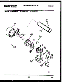 05 - Blower And Drive Parts parts for Frigidaire Dryer DE600KDW4 from AppliancePartsPros.com