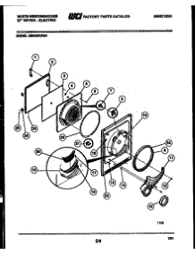 03 - Door Parts parts for Frigidaire Dryer DE640KDH4 from AppliancePartsPros.com