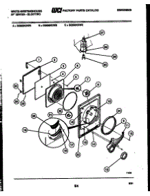 03 - Door Parts parts for Frigidaire Dryer DE650KDW3 from AppliancePartsPros.com