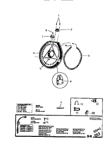 06 - Harness & Miscellaneous parts for Frigidaire Dryer DE800EDV5 from AppliancePartsPros.com