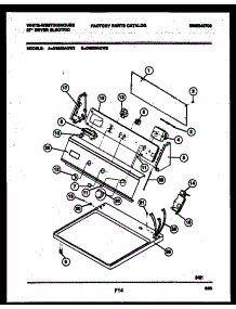 04 - Console And Control Parts parts for Frigidaire Dryer DE800ADD2 from AppliancePartsPros.com