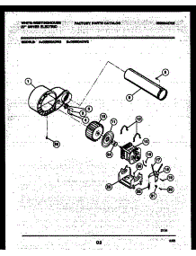 05 - Blower And Drive Parts parts for Frigidaire Dryer DE800ADD2 from AppliancePartsPros.com
