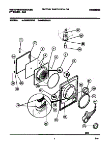 03 - Door, Front Panel, Lint Filter parts for Frigidaire Dryer DG350RXD3 from AppliancePartsPros.com