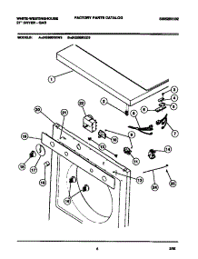 04 - Console, Controls parts for Frigidaire Dryer DG350RXD3 from AppliancePartsPros.com