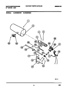 06 - Gas Valve, Burner Assembly, Sensor parts for Frigidaire Dryer DG350RXD3 from AppliancePartsPros.com