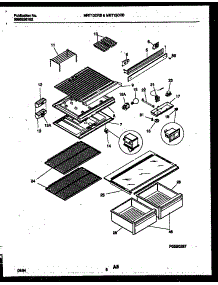 05 - Shelves And Supports parts for Frigidaire Refrigerator MRT15CRBY1 from AppliancePartsPros.com