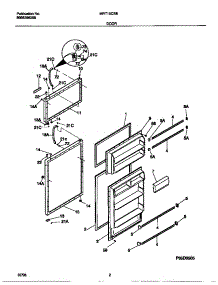 02 - Door parts for Frigidaire Refrigerator MRT15CSEW1 from AppliancePartsPros.com