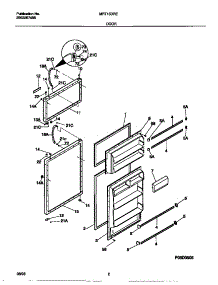 02 - Door parts for Frigidaire Refrigerator MRT15DRED1 from AppliancePartsPros.com