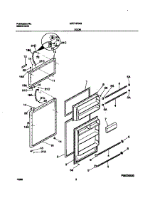 02 - Door parts for Frigidaire Refrigerator MRT15FNGY2 from AppliancePartsPros.com