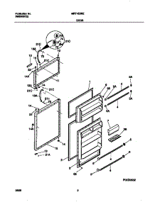 02 - Door parts for Frigidaire Refrigerator MRT15DREW6 from AppliancePartsPros.com