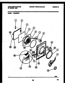 03 - Door Parts parts for Frigidaire Dryer DG400SXW1 from AppliancePartsPros.com