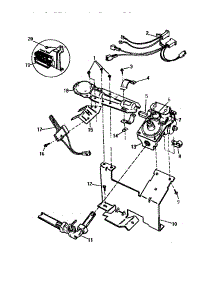 05 - Gas Valve Burner Assembly, Sensor parts for Frigidaire Dryer DG500JXF1 from AppliancePartsPros.com