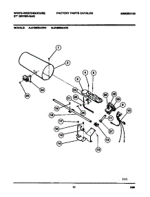 06 - Gas Valve, Burner Assembly, Sensor parts for Frigidaire Dryer DG800AXW3 from AppliancePartsPros.com