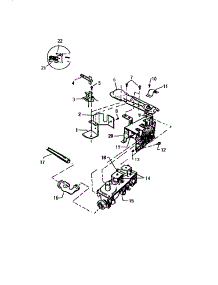 05 - Gas Valve Burner Assy., Sensor parts for Frigidaire Dryer DG400EXW1 from AppliancePartsPros.com