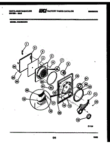 03 - Door Parts parts for Frigidaire Dryer DG640KXH3 from AppliancePartsPros.com