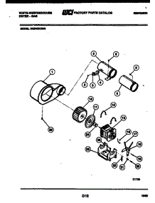 05 - Motor And Blower Parts parts for Frigidaire Dryer DG640KXH3 from AppliancePartsPros.com
