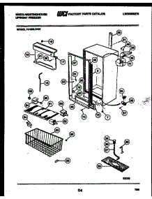 03 - Cabinet Parts parts for Frigidaire Freezer FU169LRW5 from AppliancePartsPros.com