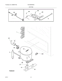 07 - System parts for White Westinghouse Freezer WCH09M2MW0 from AppliancePartsPros.com