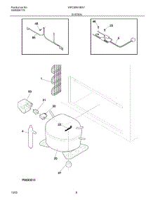 07 - System parts for White Westinghouse Freezer WFC09M3BW1 from AppliancePartsPros.com