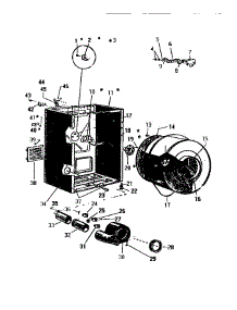 04 - Cabinet & Drum parts for Frigidaire Dryer DE800EDF2 from AppliancePartsPros.com