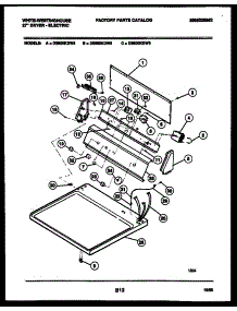 04 - Console And Control Parts parts for Frigidaire Dryer DE800KDD5 from AppliancePartsPros.com