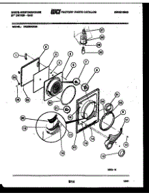 03 - Door Parts parts for Frigidaire Dryer DG250KXW4 from AppliancePartsPros.com