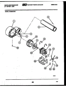 05 - Blower And Drive Parts parts for Frigidaire Dryer DG600KXW3 from AppliancePartsPros.com