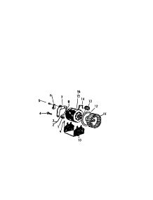 06 - Motor parts for Frigidaire Dryer DG640JXV1 from AppliancePartsPros.com