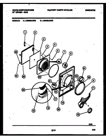 03 - Door Parts parts for Frigidaire Dryer DG650AXD2 from AppliancePartsPros.com