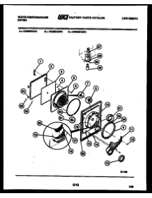 03 - Door Parts parts for Frigidaire Dryer DG800KXD1 from AppliancePartsPros.com