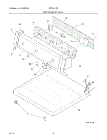 07 - Controls / Top Panel parts for White Westinghouse Dryer SGR231HQ0 from AppliancePartsPros.com