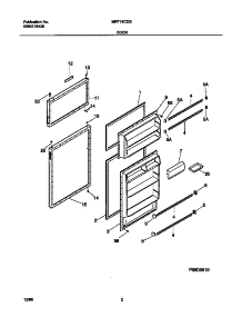 02 - Door parts for Frigidaire Refrigerator MRT16CGEZ8 from AppliancePartsPros.com
