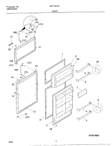 03 - Door parts for Frigidaire Refrigerator MRT18CSHW1 from AppliancePartsPros.com