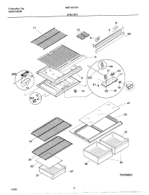 07 - Shelves parts for Frigidaire Refrigerator MRT18CSHW1 from AppliancePartsPros.com