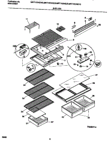 04 - Shelves parts for Frigidaire Refrigerator MRT18DNED5 from AppliancePartsPros.com