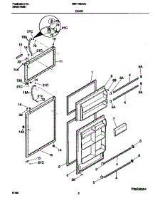 02 - Door parts for Frigidaire Refrigerator MRT18DNGZ1 from AppliancePartsPros.com