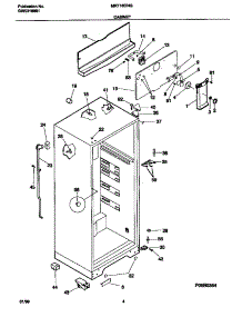 03 - Cabinet parts for Frigidaire Refrigerator MRT18DNGZ1 from AppliancePartsPros.com
