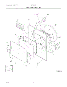 05 - Front Panel / Lint Filter parts for White Westinghouse Dryer SGR231HS0 from AppliancePartsPros.com