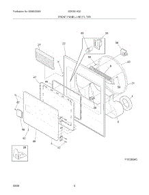 05 - Front Panel / Lint Filter parts for White Westinghouse Dryer SGR351HQ0 from AppliancePartsPros.com